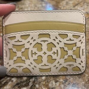 Tory Burch Logo T Monogrammed Cardholder
